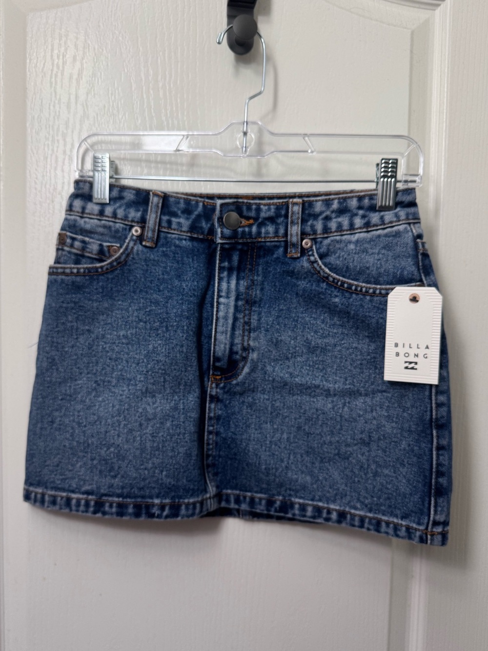 Billabong Blue Denim Mini Skirt